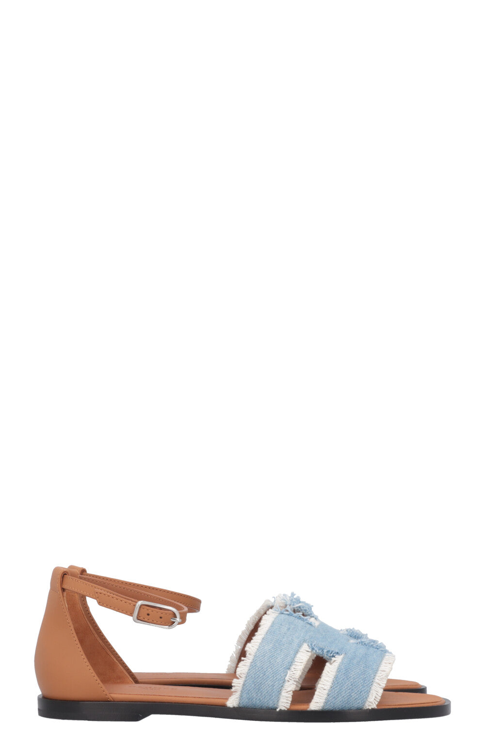 HERMÈS Santorini Sandals Denim