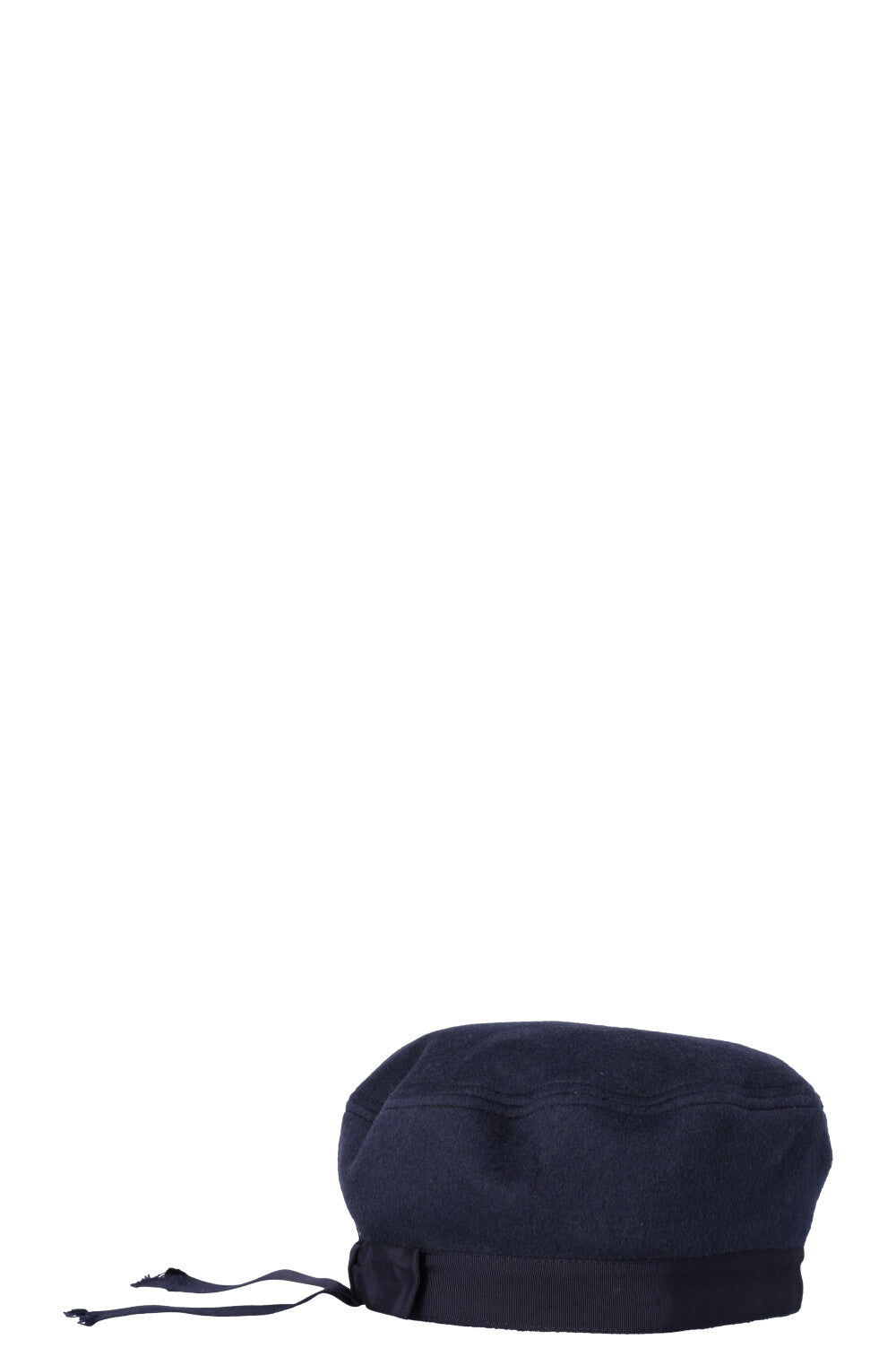 GUCCI Bow Beret Wool Navy