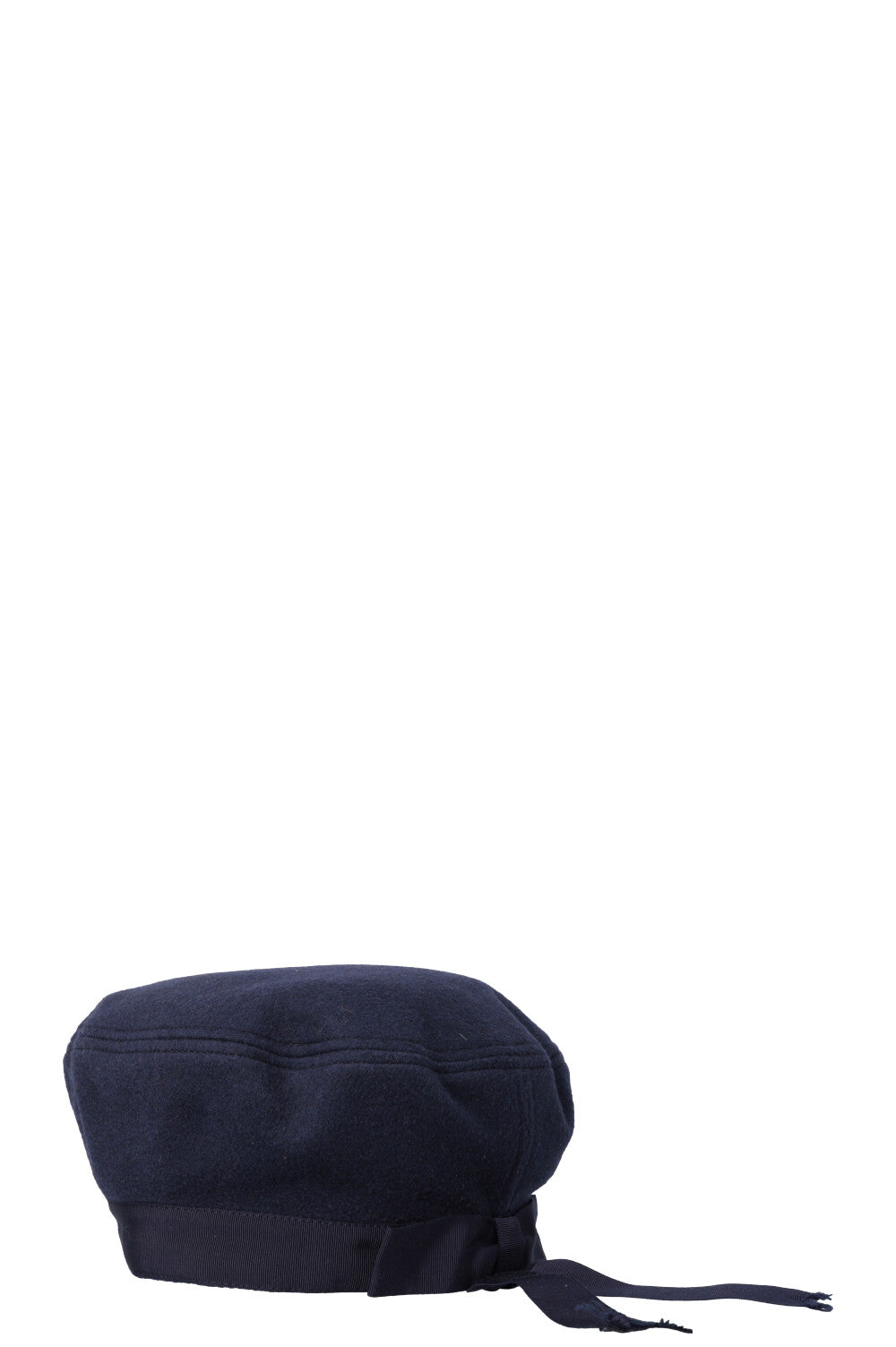 GUCCI Bow Beret Wool Navy