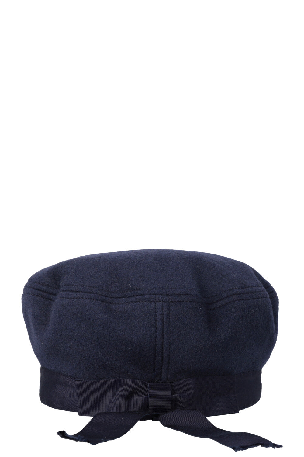 GUCCI Bow Beret Wool Navy