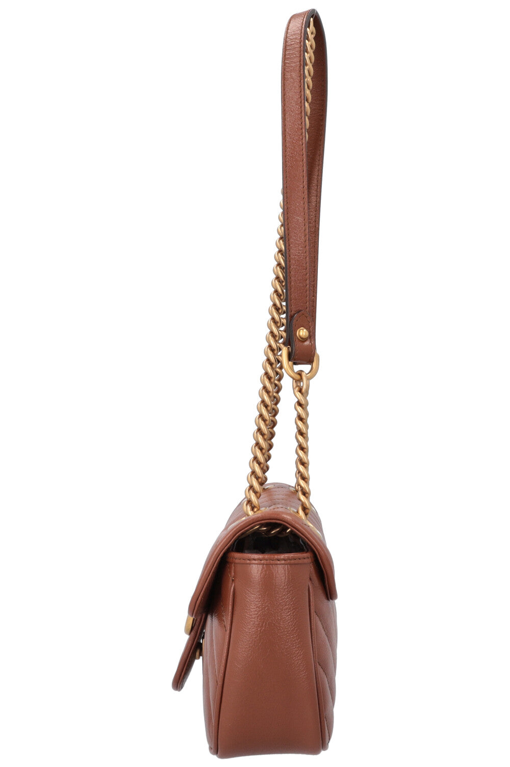 GUCCI Marmont Bag Leather Brown