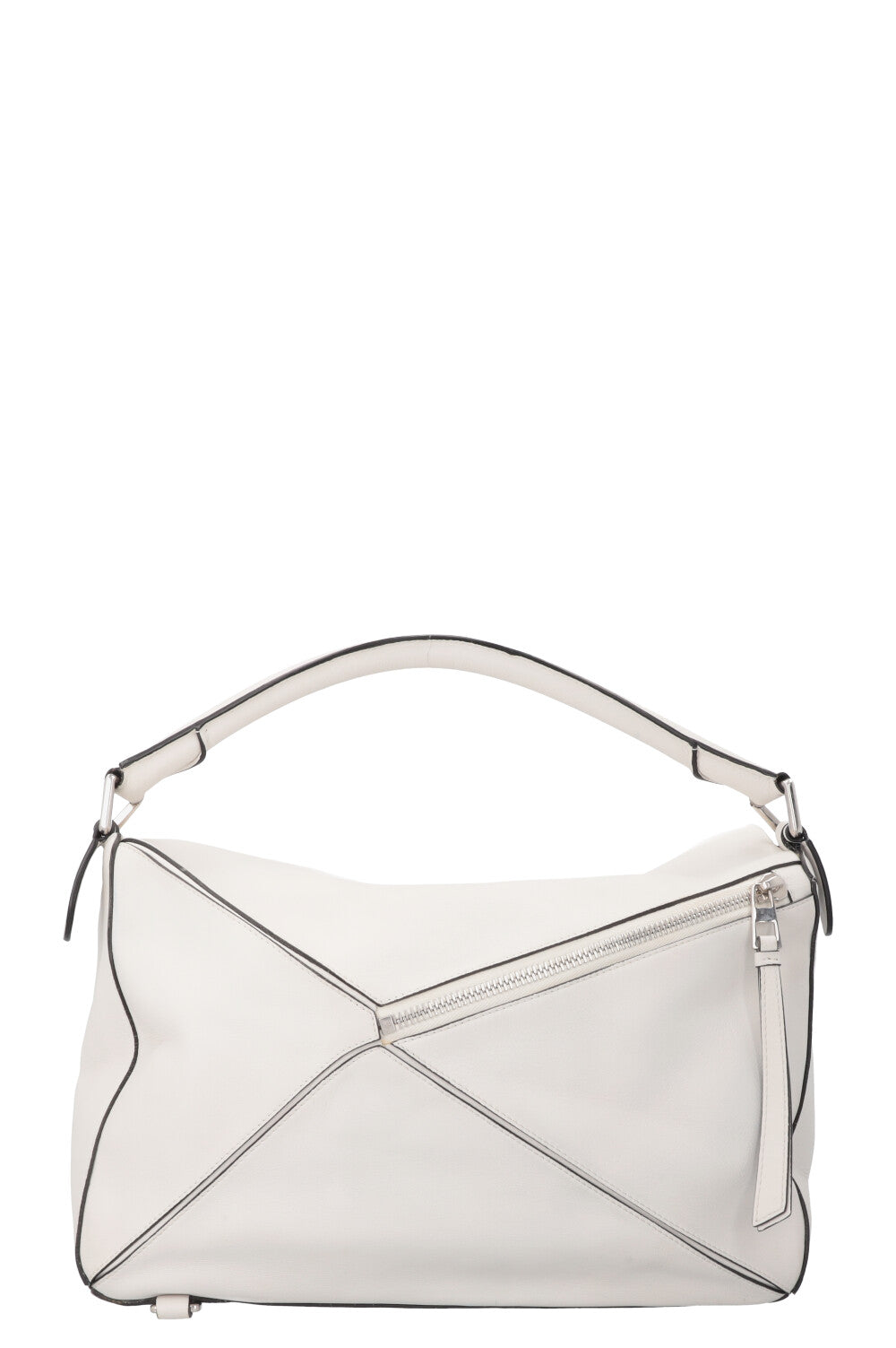 LOEWE Medium Puzzle Bag Leather White