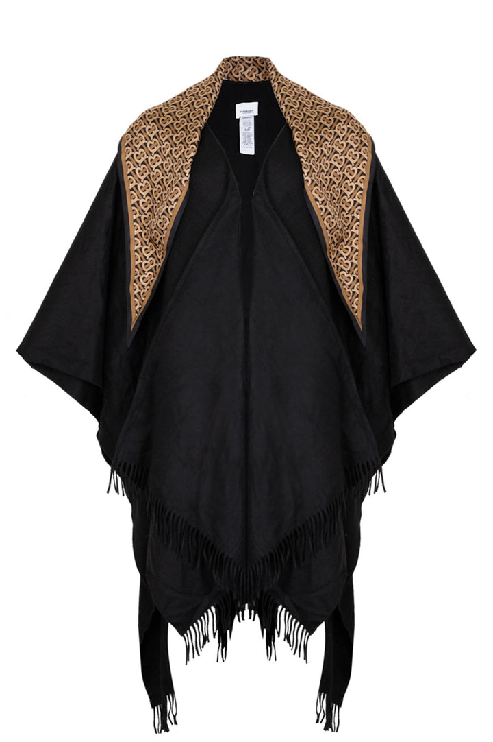 BURBERRY Cape Cashmere Black Brown