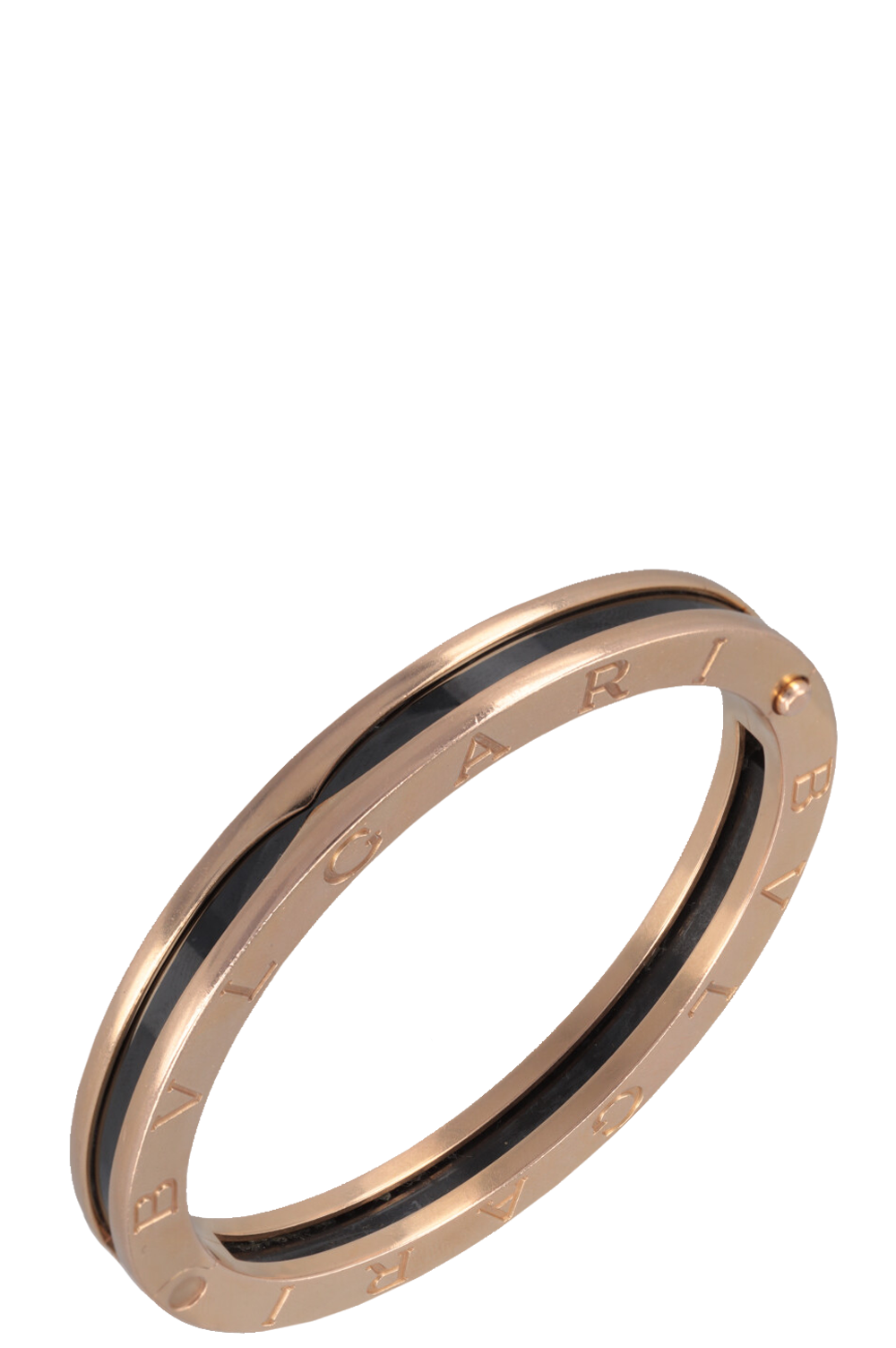 BVGLARI B Zero Bracelet Rose Gold Black