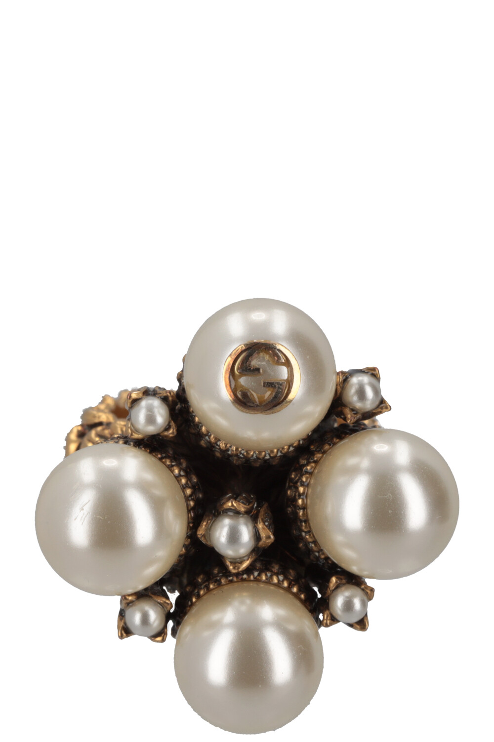 GUCCI Pearl Ring Gold