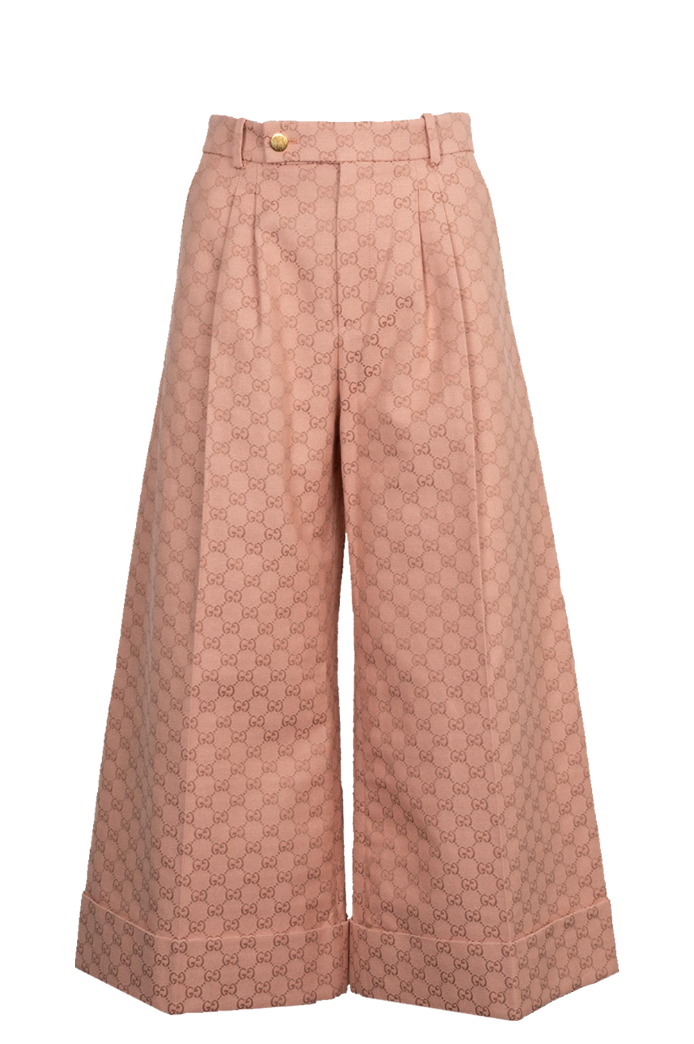 GUCCI GG Supreme Wide Leg Pants Pink