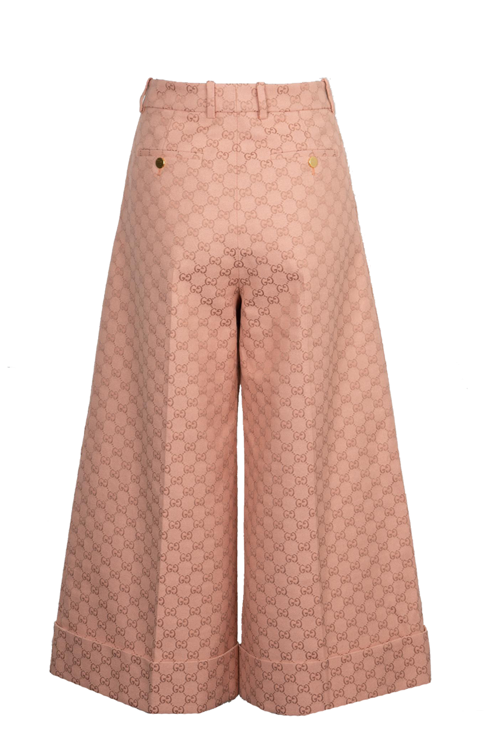 GUCCI GG Supreme Wide Leg Pants Pink