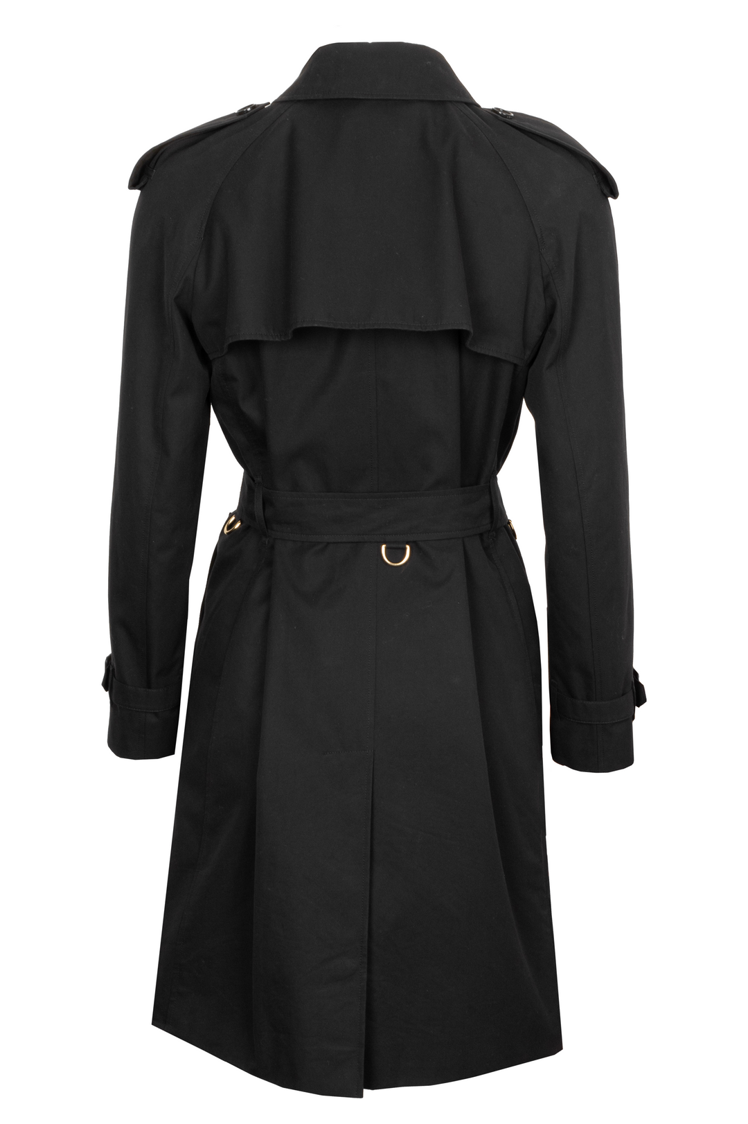 BURBERRY Trenchcoat Black with Animal Print Lining