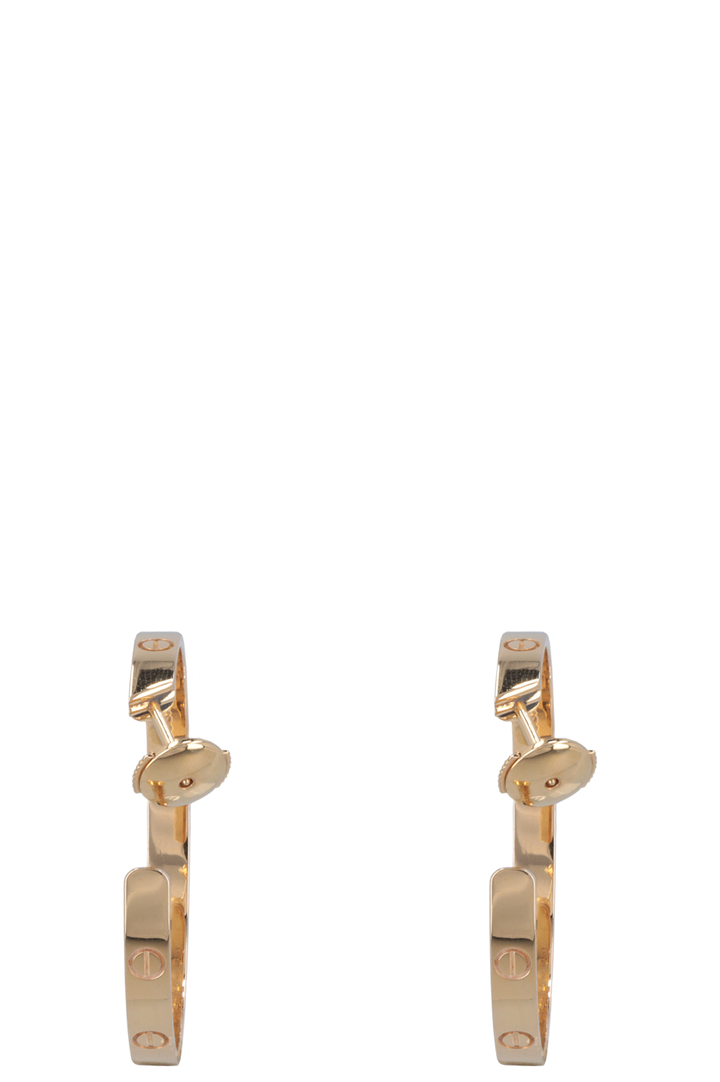 CARTIER Love Earring Hoops 18k Yellow Gold