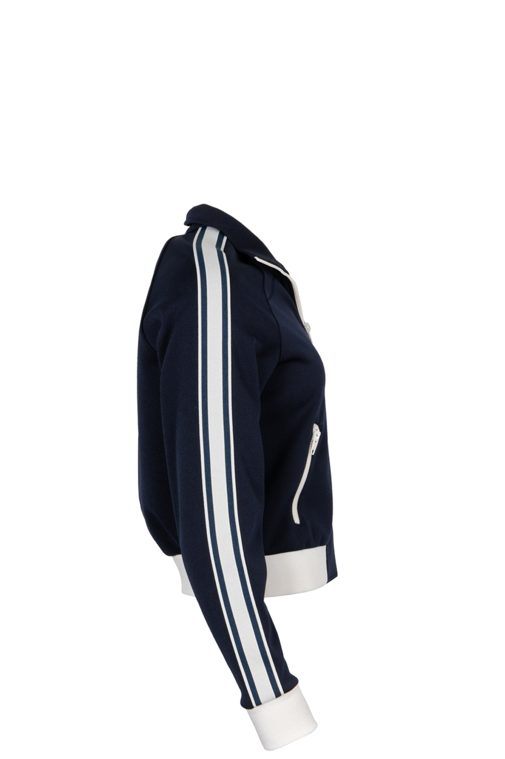 Veste Zippée CELINE Marine Ivoire