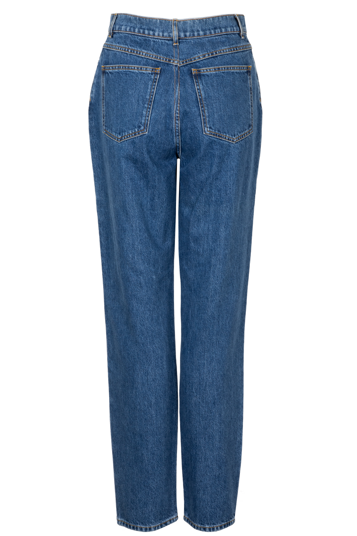 CHANEL Mom Fit Denim Pants Blue