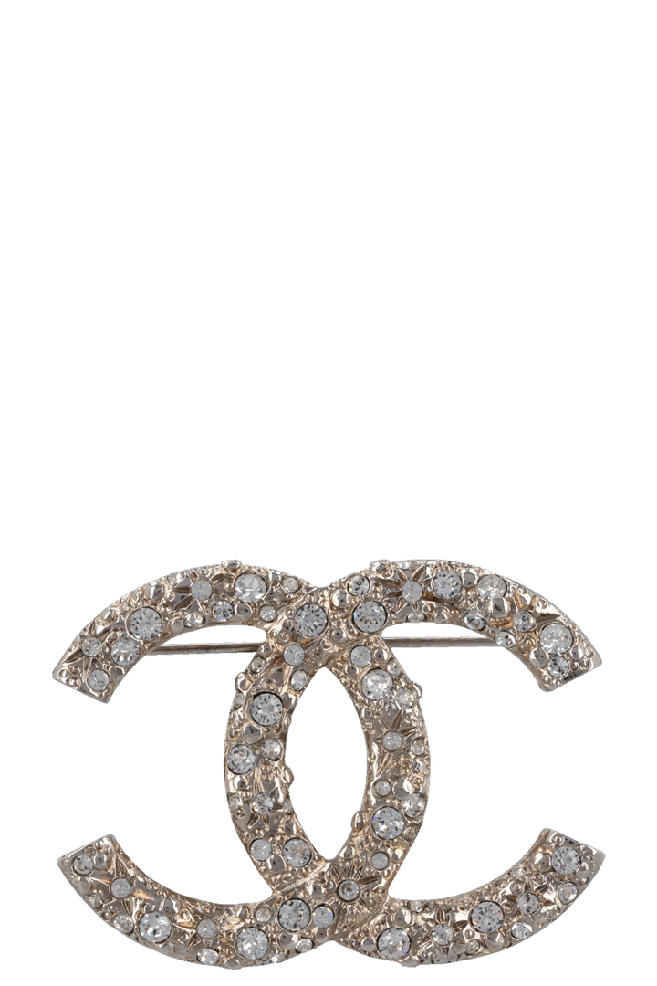 CHANEL 2015 CC Crystal Brooch