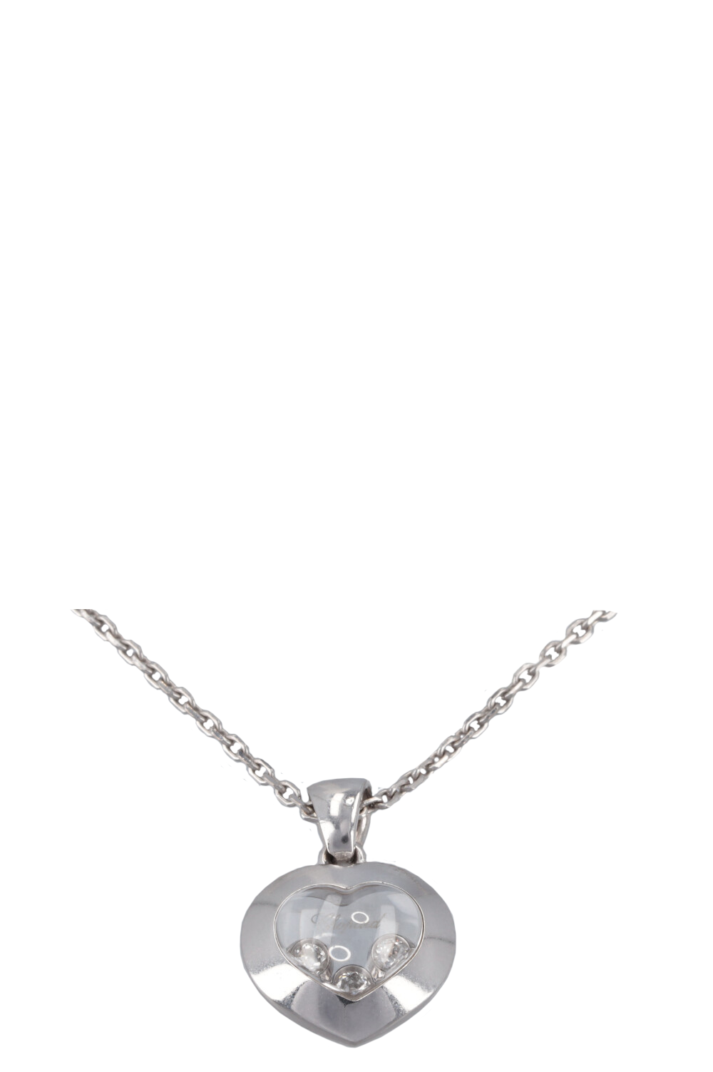 CHOPARD Happy Diamond Necklace White Gold