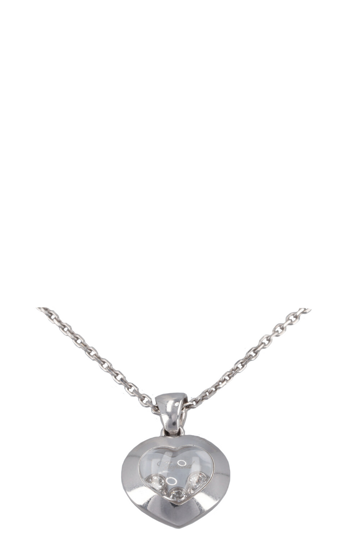 CHOPARD Collier Happy Diamants Or Blanc