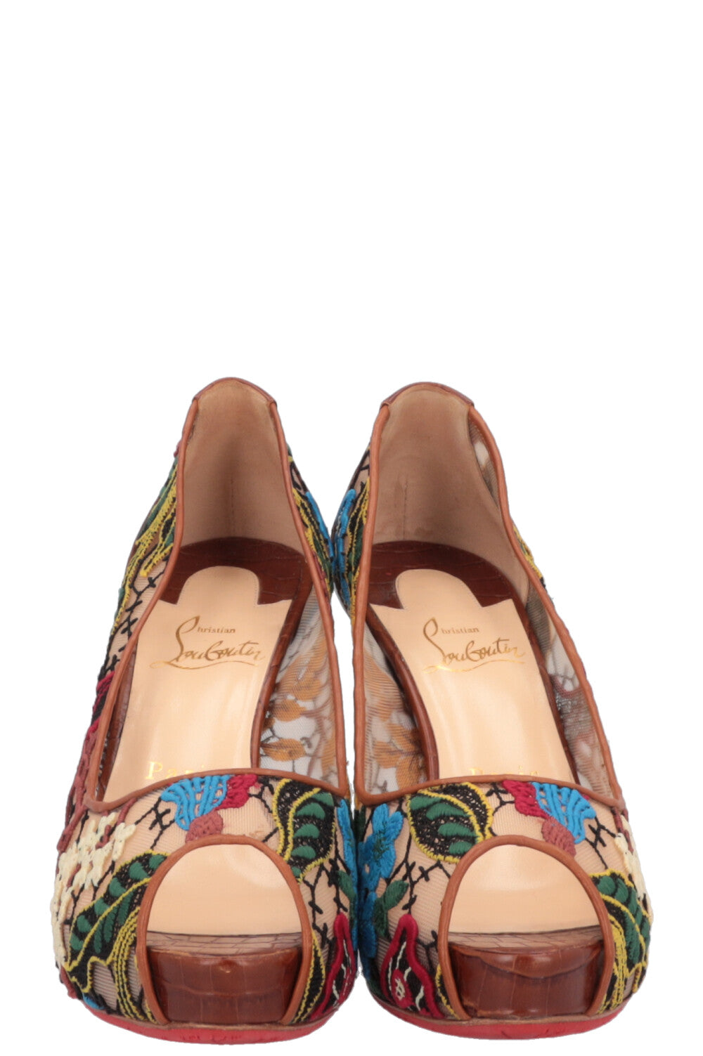 CHRISTIAN LOUBOUTIN Embroidered Heels Multicolor