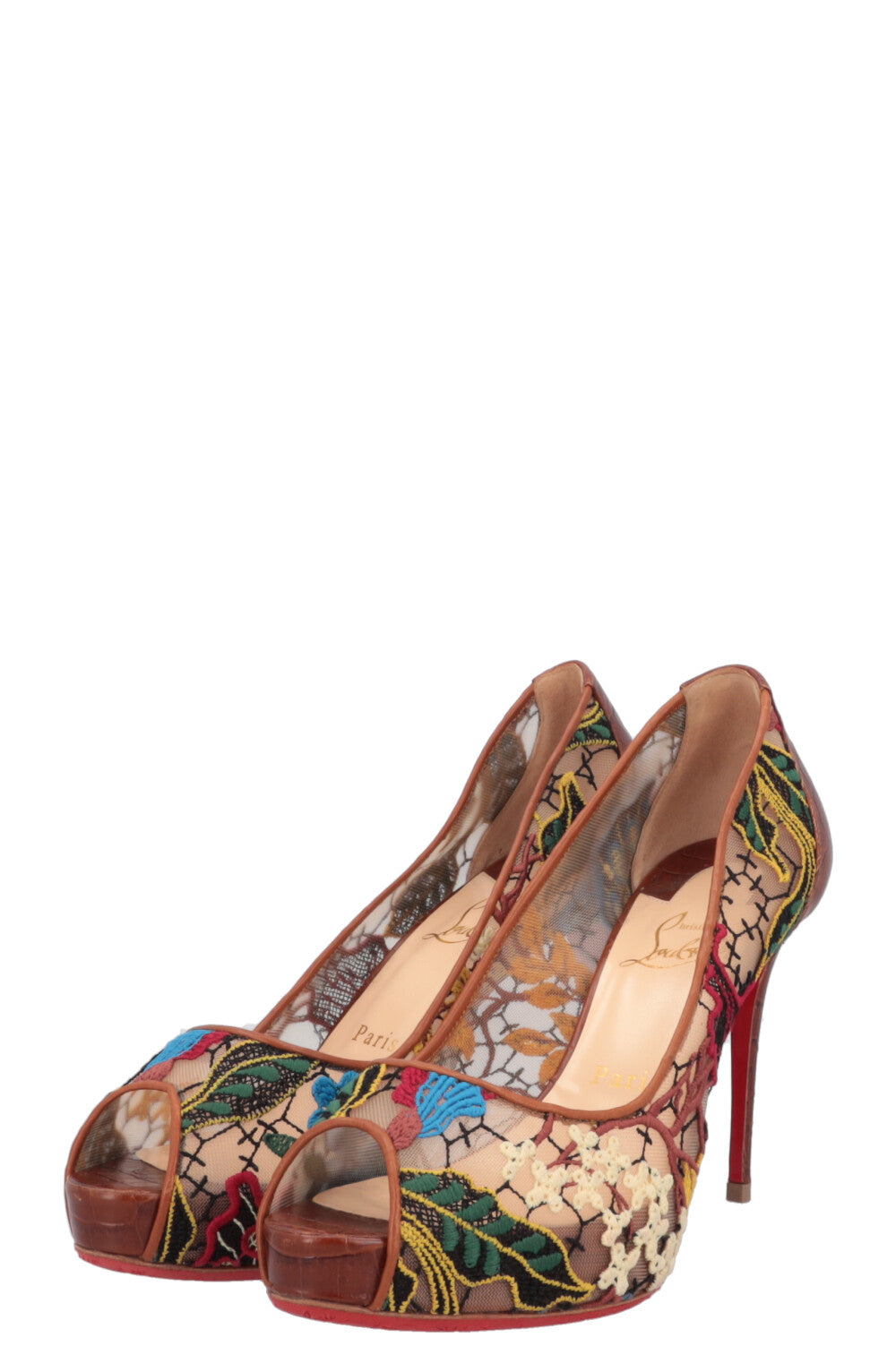 CHRISTIAN LOUBOUTIN Embroidered Heels Multicolor