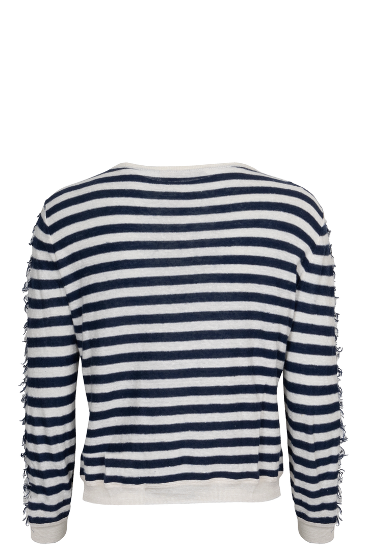 CHRISTIAN DIOR Logo Top Striped Blue White