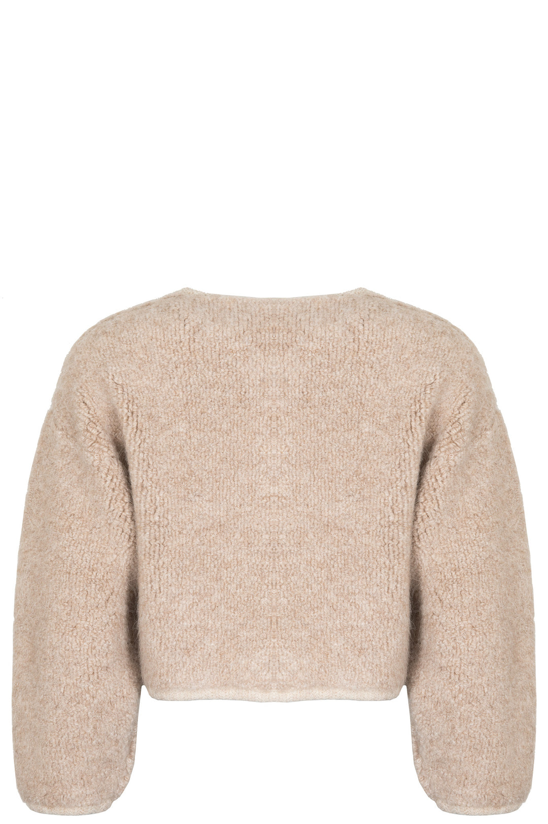 CELINE Alpaca Knit Jacket Oatmeal