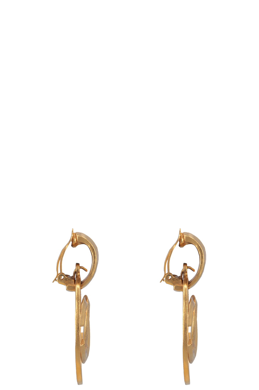 Chanel Vintage CC Earrings Gold