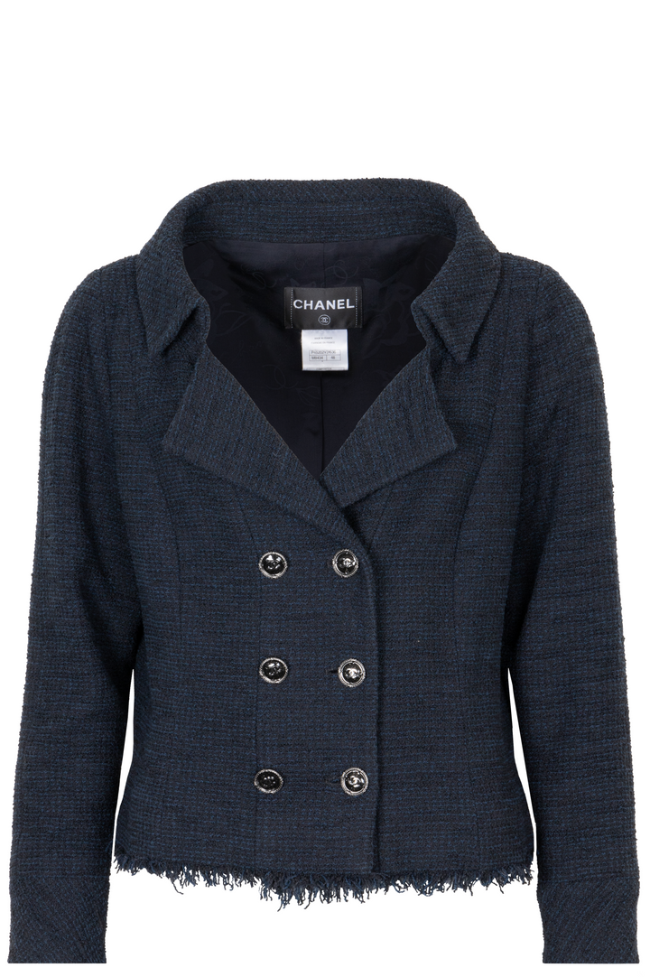 CHANEL Tweed Jacket Navy