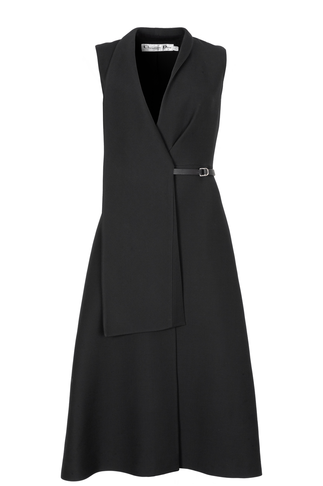 CHRISTIAN DIOR Belted Blazer Dress Black