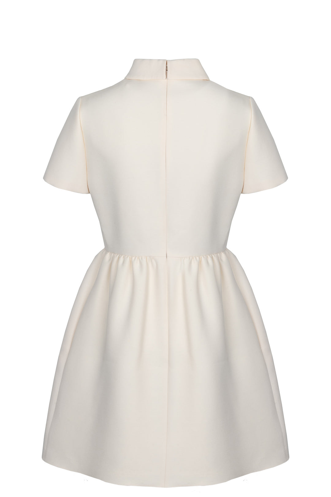 CHRISTIAN DIOR Fitted Dress Wool Silk Ivory