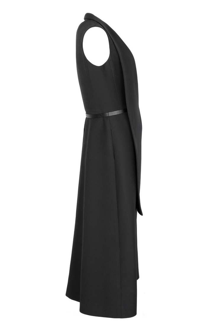 CHRISTIAN DIOR Belted Blazer Dress Black