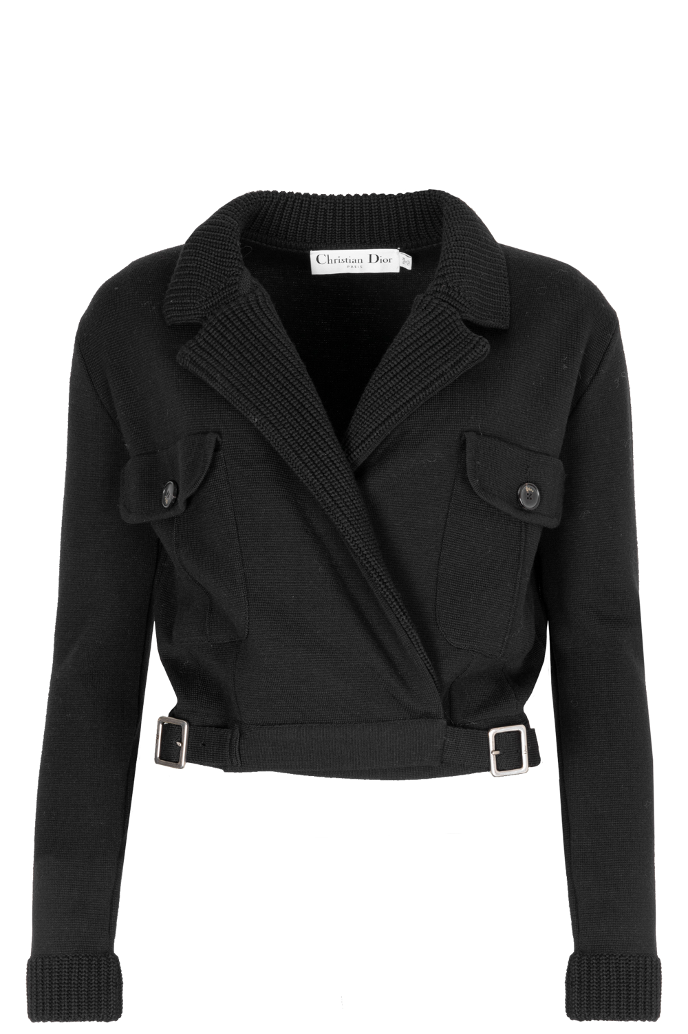 CHRISTIAN DIOR Jacket Knit Wool Black