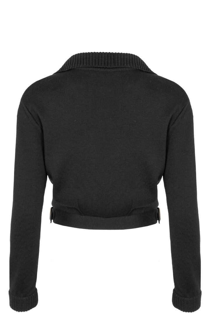 CHRISTIAN DIOR Jacket Knit Wool Black