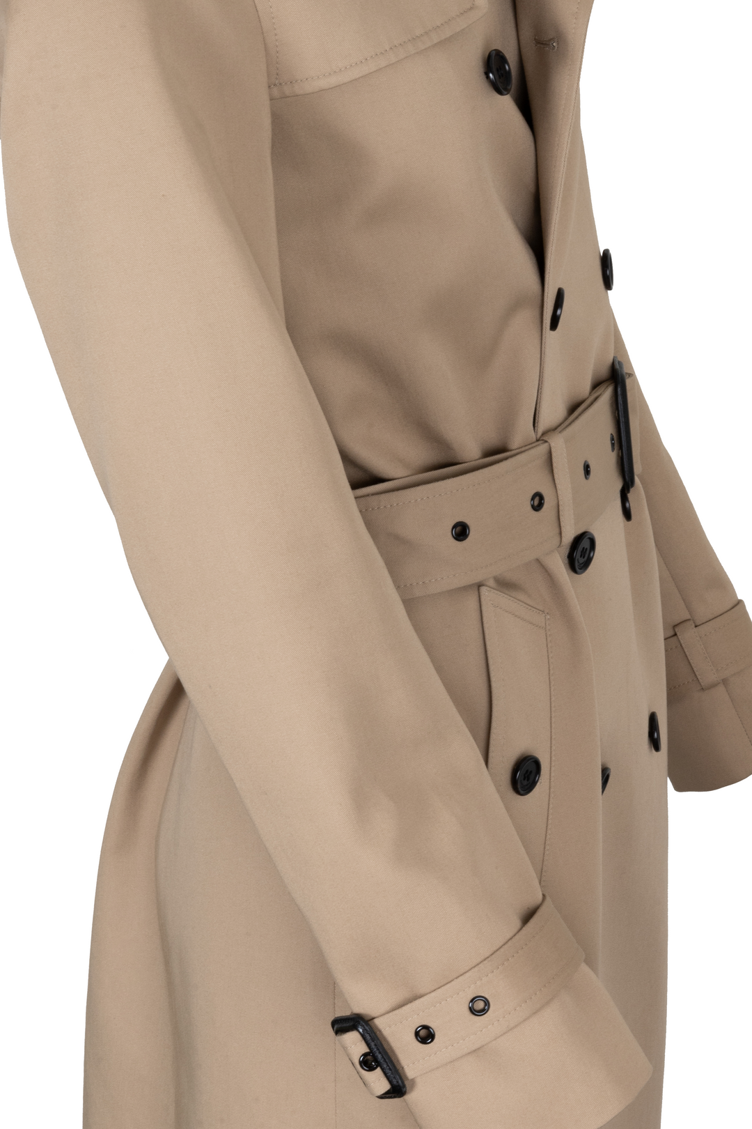 SAINT LAURENT Trench Coat Beige