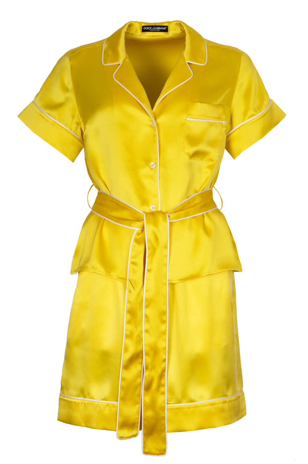 DOLCE&GABBANA Silk Two Piece Yellow