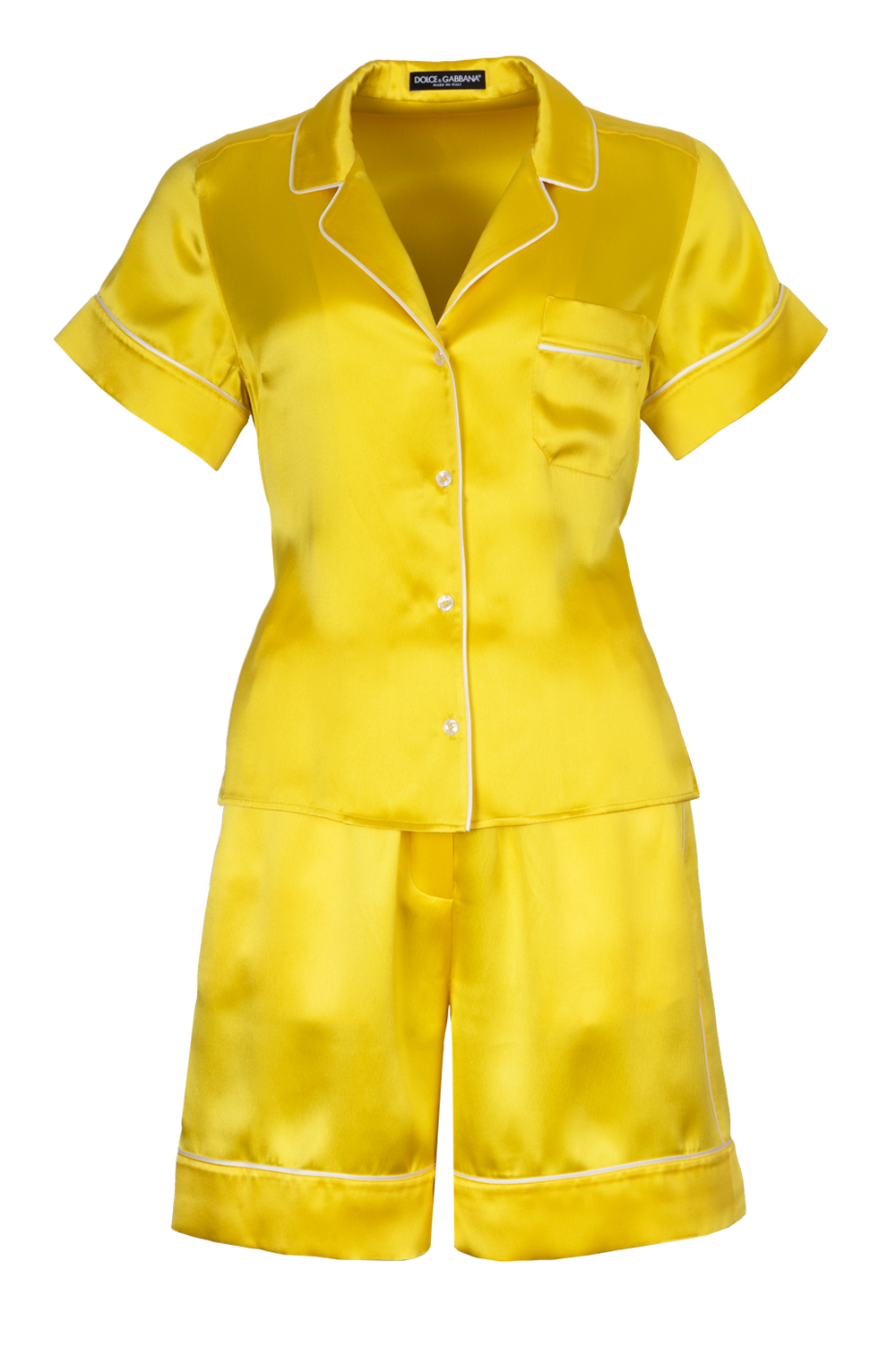 DOLCE&GABBANA Silk Two Piece Yellow