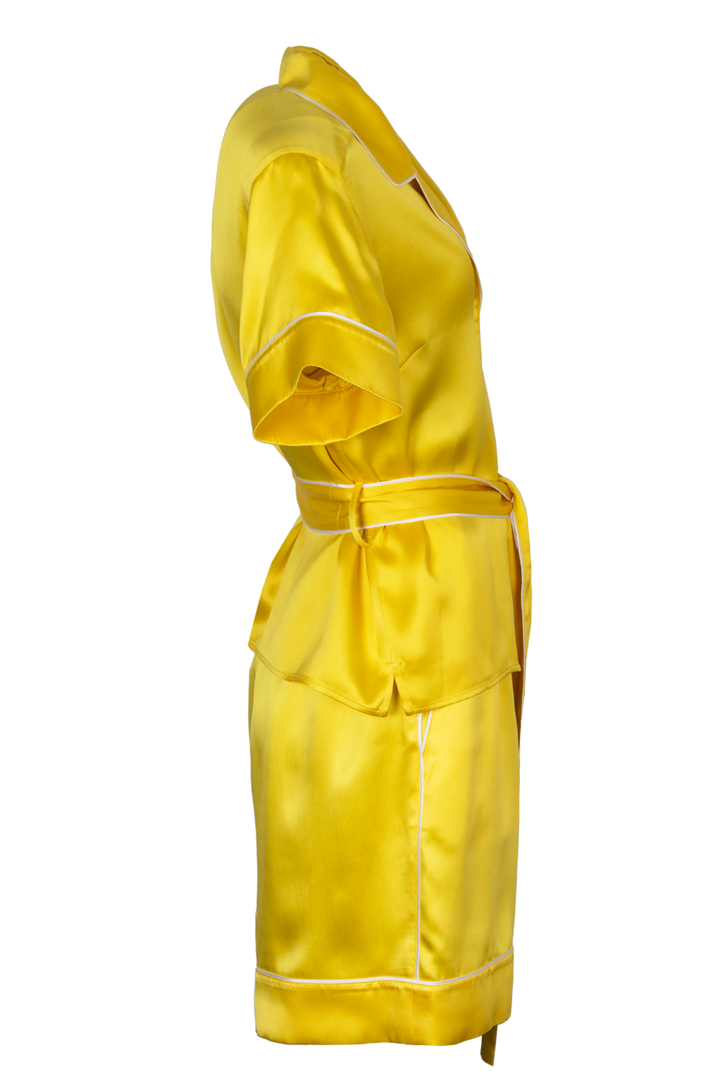 DOLCE&GABBANA Silk Two Piece Yellow