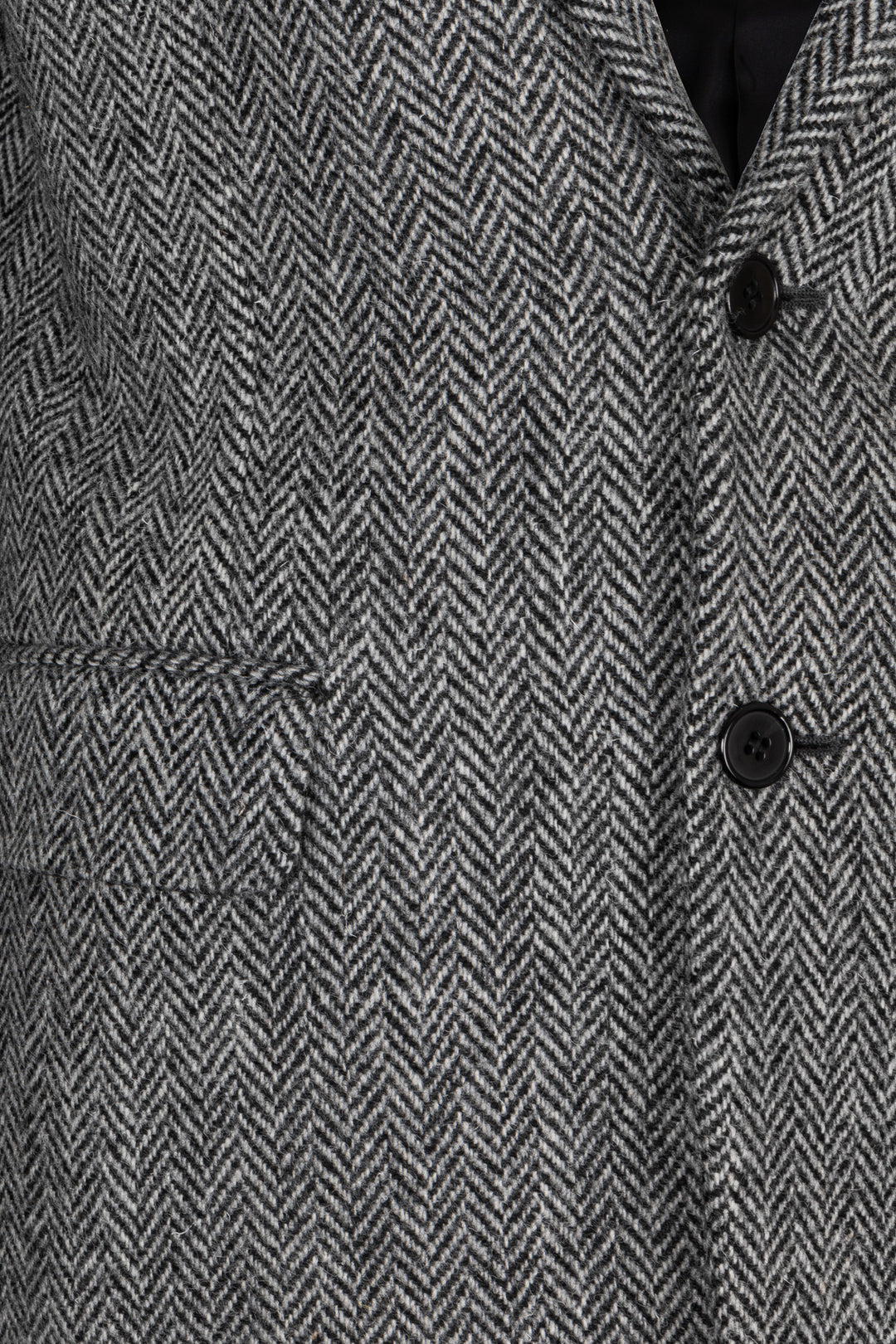 SAINT LAURENT 2015 Herringbone Blazer Jacket Black White