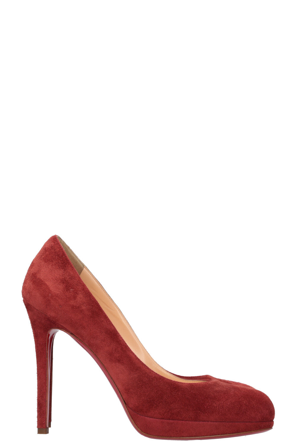 CHRISTIAN LOUBOUTIN The New Simple Pump Heels Suede Red