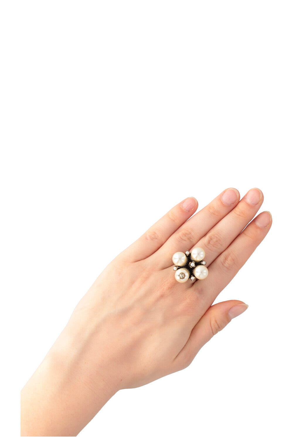 GUCCI Pearl Ring Gold