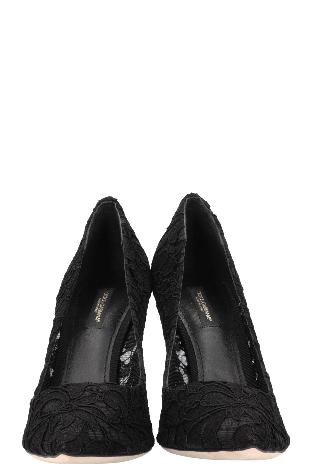 DOLCE&GABBANA Lace Heels Black