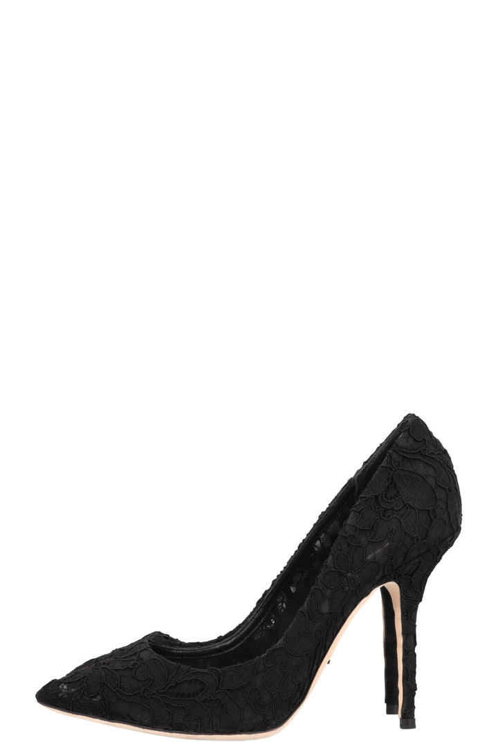 DOLCE&GABBANA Lace Heels Black