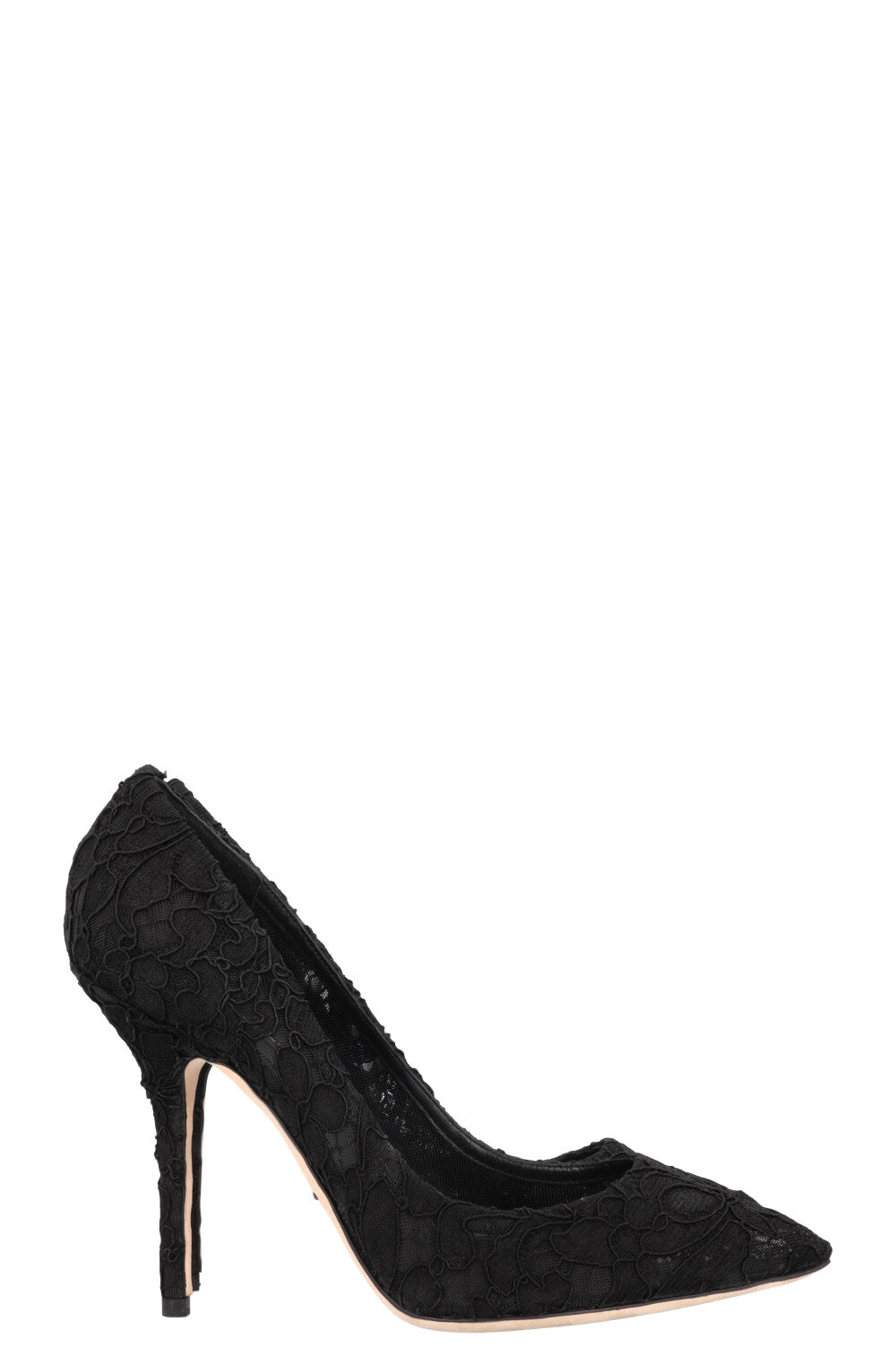 DOLCE&GABBANA Lace Heels Black