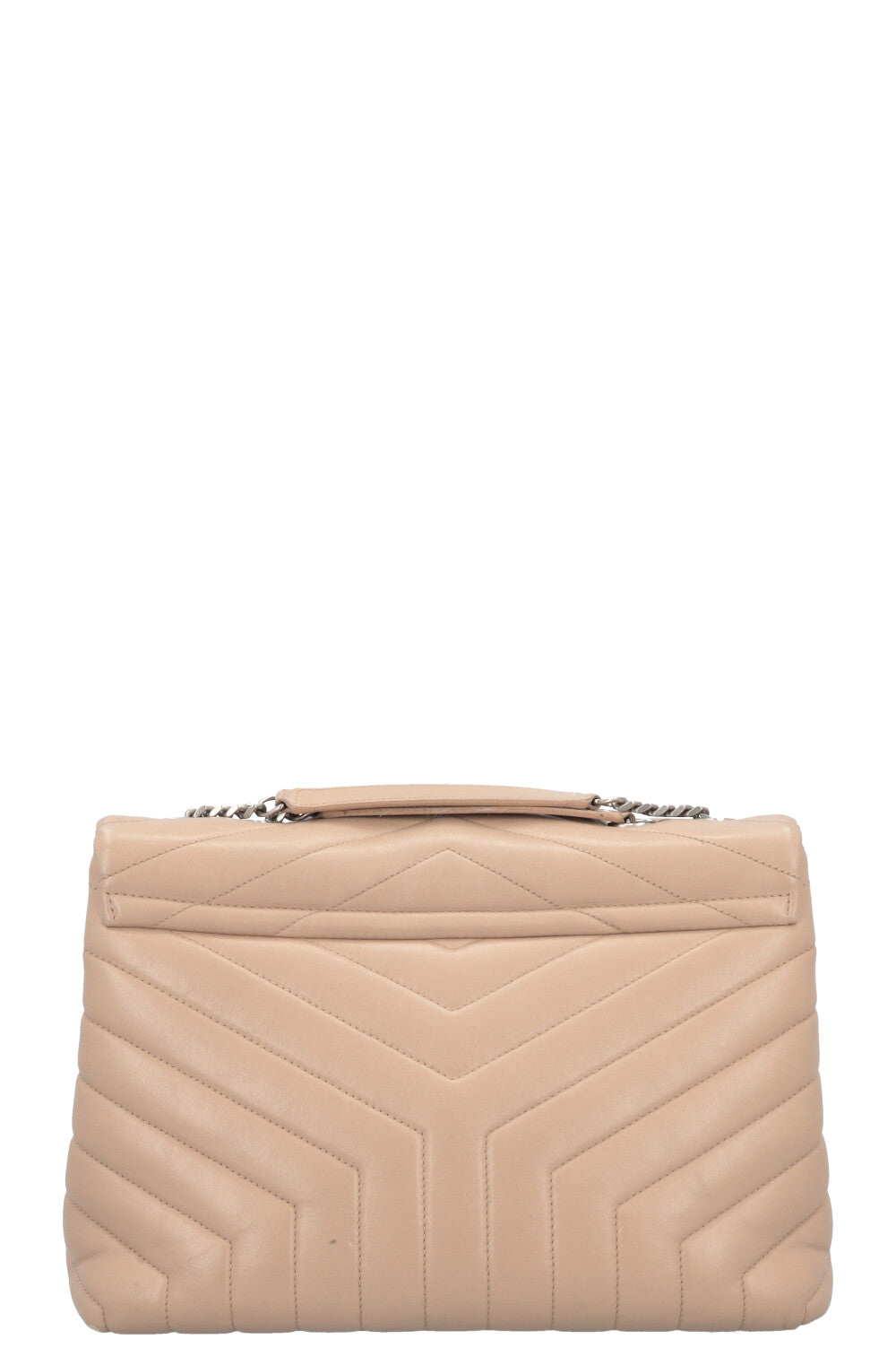 SAINT LAURENT LouLou Medium Bag Leather Beige REAWAKE