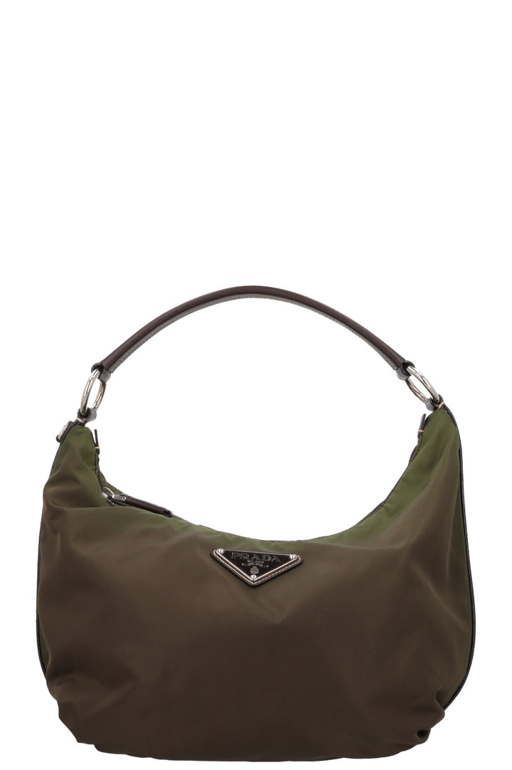 PRADA Hobo Bag Green Nylon