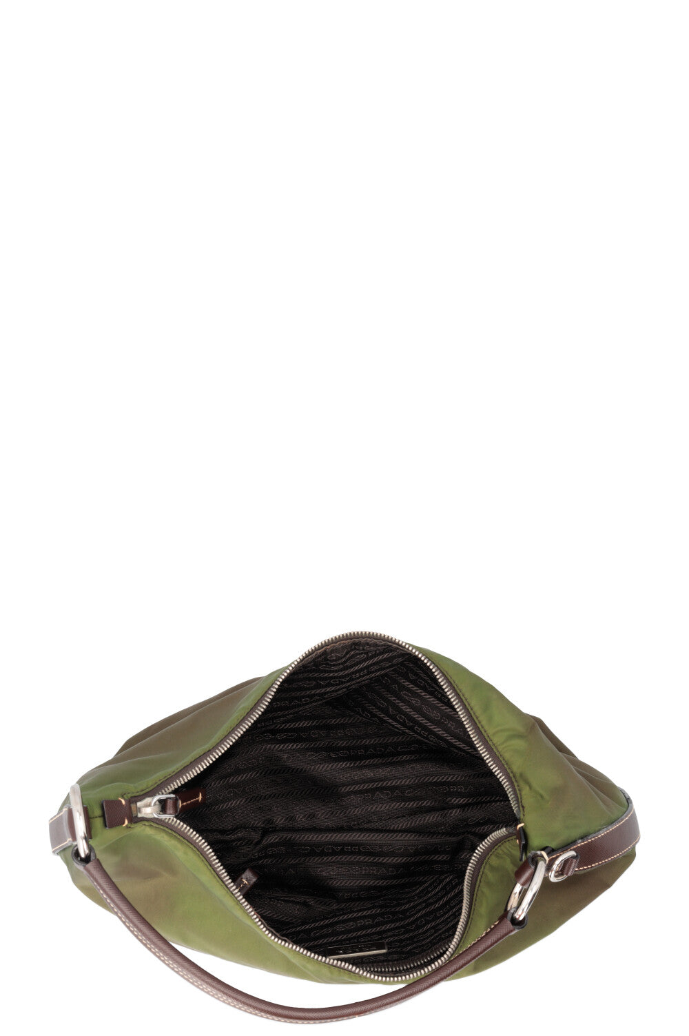 PRADA Hobo Bag Green Nylon