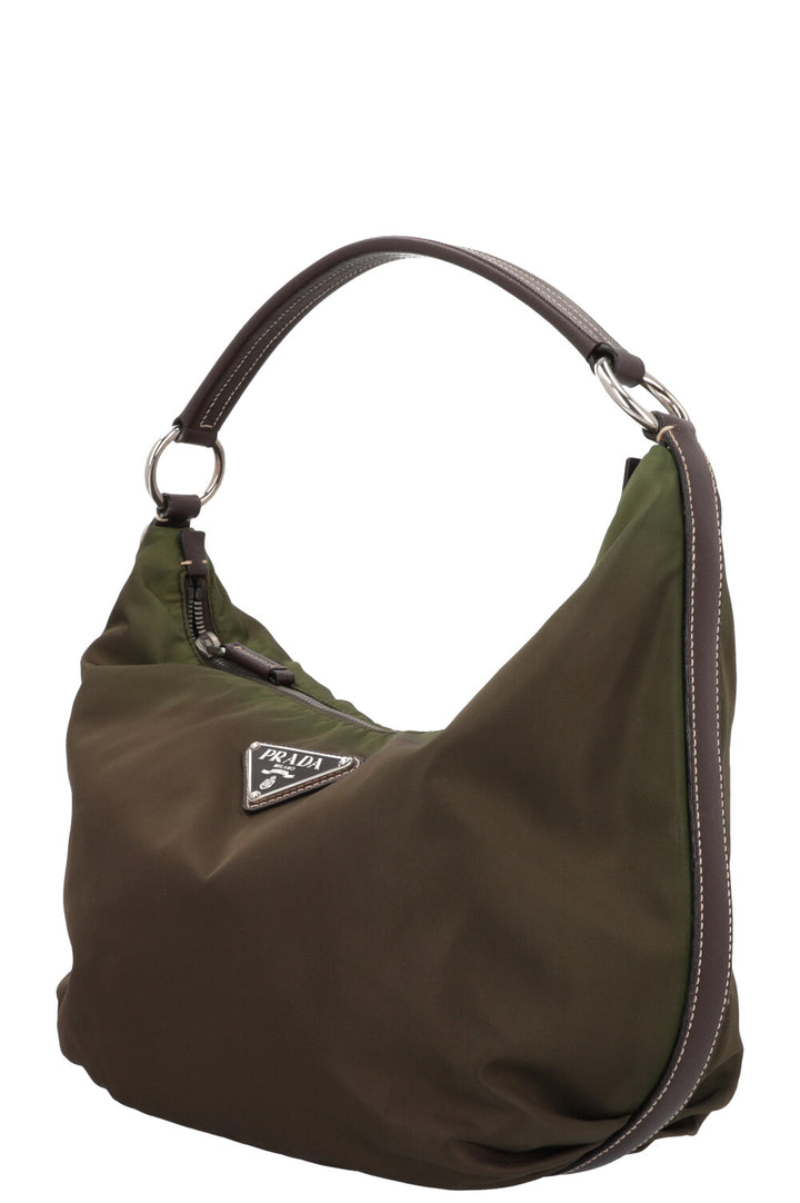 Sac Hobo PRADA Nylon Vert