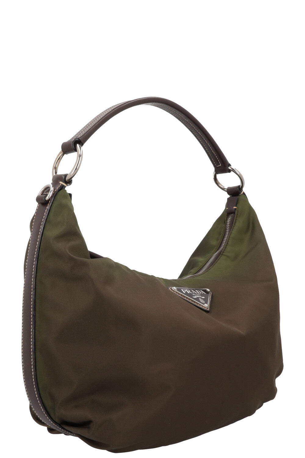 PRADA Hobo Bag Green Nylon