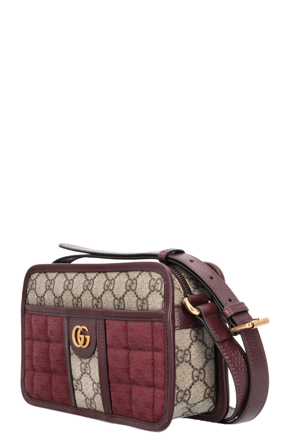 GUCCI GG Supreme Crossbody Bag Red