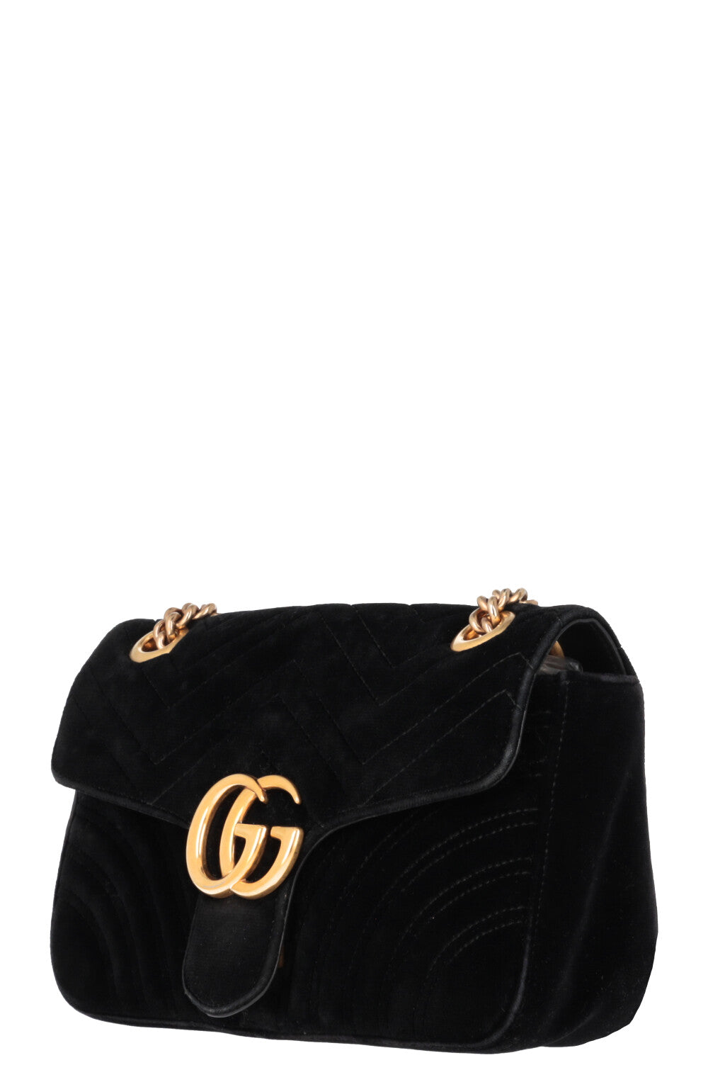 GUCCI Marmont Petit Sac Velours Noir REAWAKE