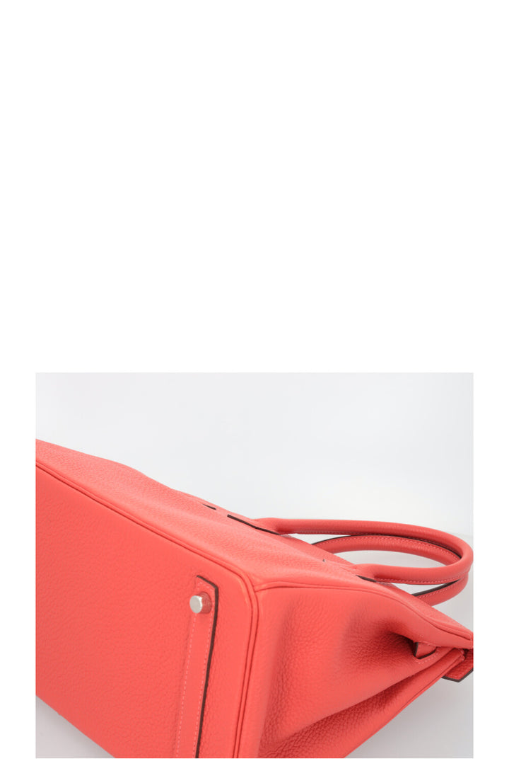 HERMÈS Birkin 30 Clemence Coral