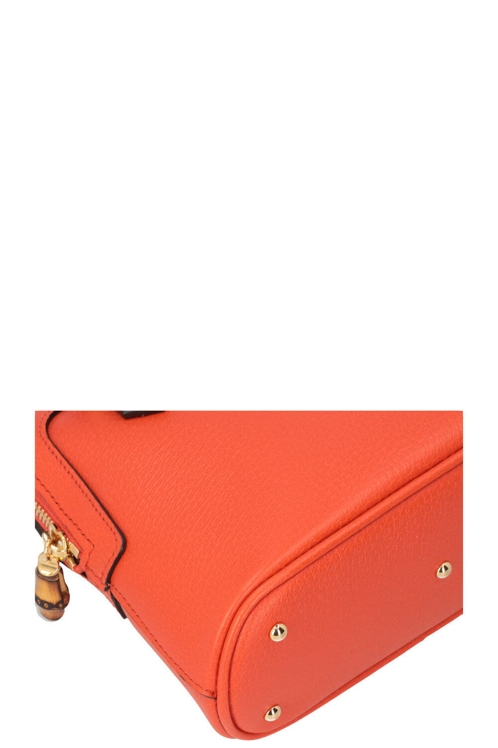 GUCCI Mini Diana Dome Tote Bag Leather Orange