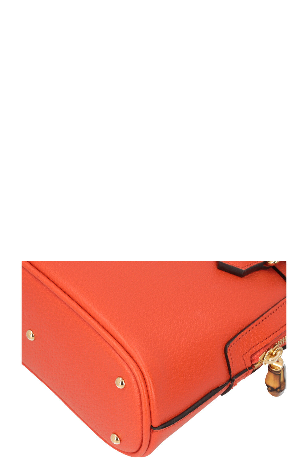 GUCCI Mini Diana Dome Tote Bag Leather Orange