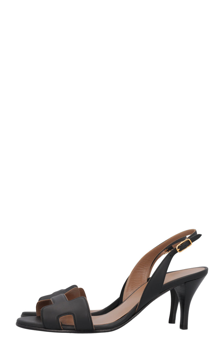 HERMÈS Holy Heels Leather Black